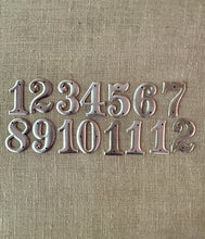 Load image into Gallery viewer, Vintage Aluminum Letters 1 Through 12