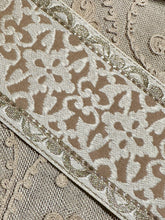 Load image into Gallery viewer, Vintage Damask Ribbon Gold Metallic Threads