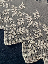 Load image into Gallery viewer, Vintage Net Lace Trim with Leaf &amp; Berry Design, Scalloped Border Lace by the Yard