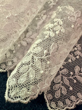 Load image into Gallery viewer, Vintage Net Lace Trim with Leaf &amp; Berry Design, Scalloped Border Lace by the Yard