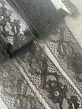 Load image into Gallery viewer, Vintage Alencon Style Black Lace