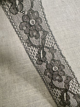 Load image into Gallery viewer, Vintage Alencon Style Black Lace