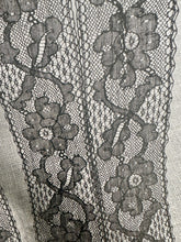 Load image into Gallery viewer, Vintage Alencon Style Black Lace