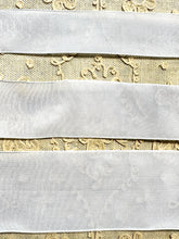Load image into Gallery viewer, French Wired Vintage Ribbon Ivory White