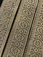 Load image into Gallery viewer, Antique French Gold Metal Trim. 1.5 Inch Width