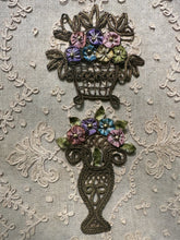 Load image into Gallery viewer, Antique Gold Metal Applique Ribbon Work Two Different