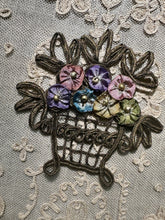 Load image into Gallery viewer, Antique Gold Metal Applique Ribbon Work Two Different