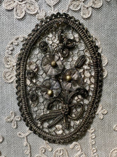 Load image into Gallery viewer, Antique Gold Metal Applique Ribbon Work