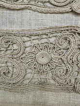 Load image into Gallery viewer, Antique Hand Made Linen Lace Appliques