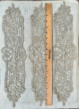 Load image into Gallery viewer, Antique Hand Made Linen Lace Appliques
