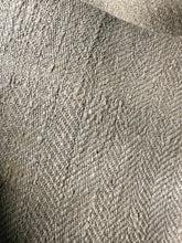 Load image into Gallery viewer, Antique Herringbone Weave Homespun Heavy Linen Fabric