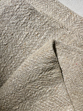 Load image into Gallery viewer, Antique Herringbone Weave Homespun Heavy Linen Fabric
