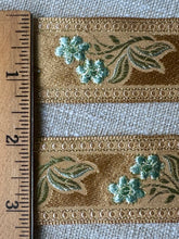 Load image into Gallery viewer, French Vintage Ribbon Sprigs of Blue Flowers
