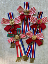 Load image into Gallery viewer, Patriotic Ornaments With Vintage &amp; Antique Metal Embellishments 5 Different