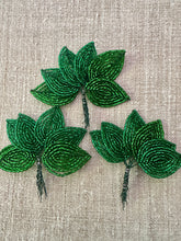 Load image into Gallery viewer, Glass Beaded Leaves Three Styles
