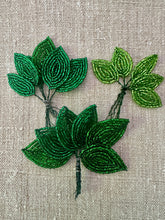 Load image into Gallery viewer, Glass Beaded Leaves Three Styles