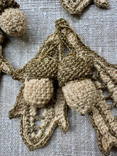 Load image into Gallery viewer, Antique Hand Made Acorn &amp; Leaves Applique