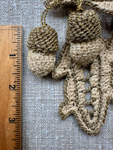 Load image into Gallery viewer, Antique Hand Made Acorn &amp; Leaves Applique