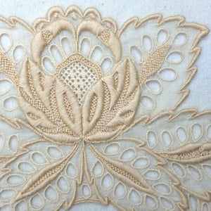 1-P1240599Exquisite Hand Embroidered Antique Applique