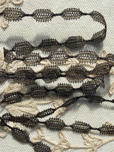 Gold Metal Turtle Braid Antique Lace