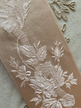 Load image into Gallery viewer, Satin Damask Woven Ribbons &amp; Roses