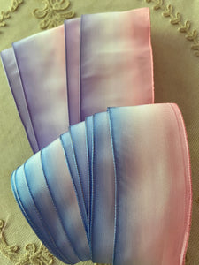 French Ombré Wired Ribbon Three Color