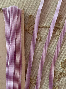 Antique French Silk Ombre Embroidery Ribbons