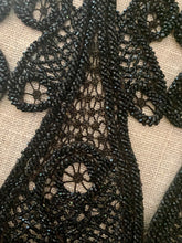 Load image into Gallery viewer, Victorian Black Glass Beaded Appliques