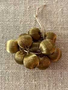 Gold Metal Bobbles in Five Sizes