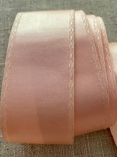 Load image into Gallery viewer, Ballet Pink Silk Satin Antique Ribbon