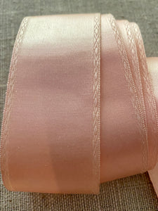 Ballet Pink Silk Satin Antique Ribbon