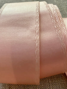 Ballet Pink Silk Satin Antique Ribbon