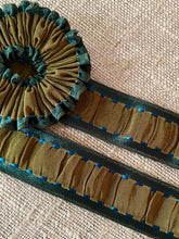 Load image into Gallery viewer, Ruched French Vintage Ribbon Trim with Drawstrings