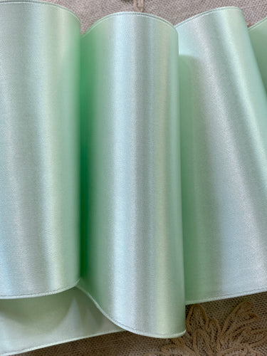 Satin Ribbon Eau de Nil Green