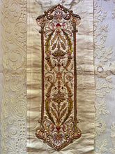 Load image into Gallery viewer, Antique Hand Embroidered Liturgical Embroidered Panel