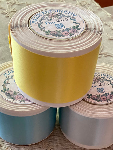 Vintage 2 Inch Width Double Faced Satin Ribbon - By the Roll