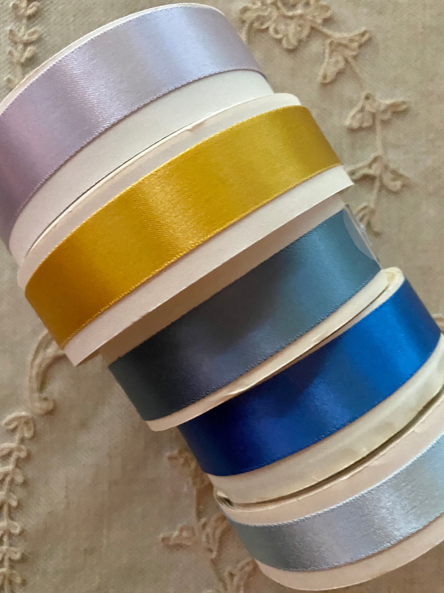 Vintage 2 Inch Width Double Faced Satin Ribbon - By the Roll – Vintage  Passementerie