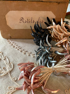 French Antique Millinery Buds and Stamen