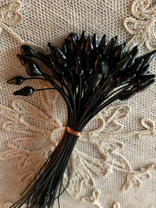 French Antique Millinery Buds in Black