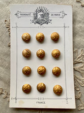 Load image into Gallery viewer, French Gold Gilt Antique Buttons