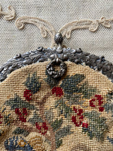 Load image into Gallery viewer, Antique French Petit Point Handbag with Silver Fittings