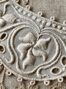 Embroidered Linen Appliques Arts & Crafts Era