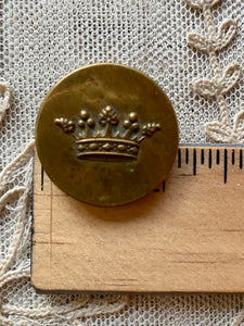 Crown of a Marquis Embossed French Antique Buttons