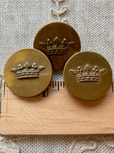 Load image into Gallery viewer, Crown of a Marquis Embossed French Antique Buttons