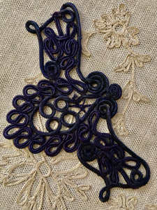 Hand Sewn French Silky Cord Appliques