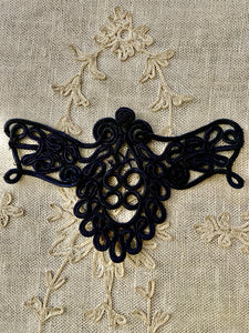 Hand Sewn French Silky Cord Appliques