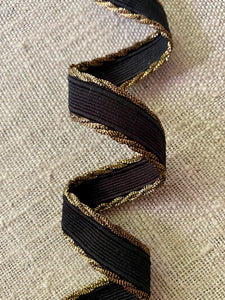 French Corded Ribbon Gold Cord Selvedges