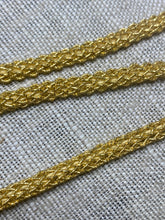 Load image into Gallery viewer, Vintage Gold Netted Cord