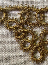 Load image into Gallery viewer, Antique Hand Sewn Gold Metal Cord French Passementerie
