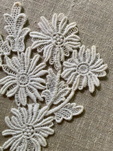 Load image into Gallery viewer, Pair of Schiffli Lace Floral Applique